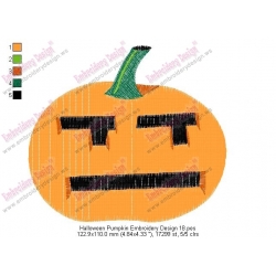 Halloween Pumpkin Embroidery Design 18